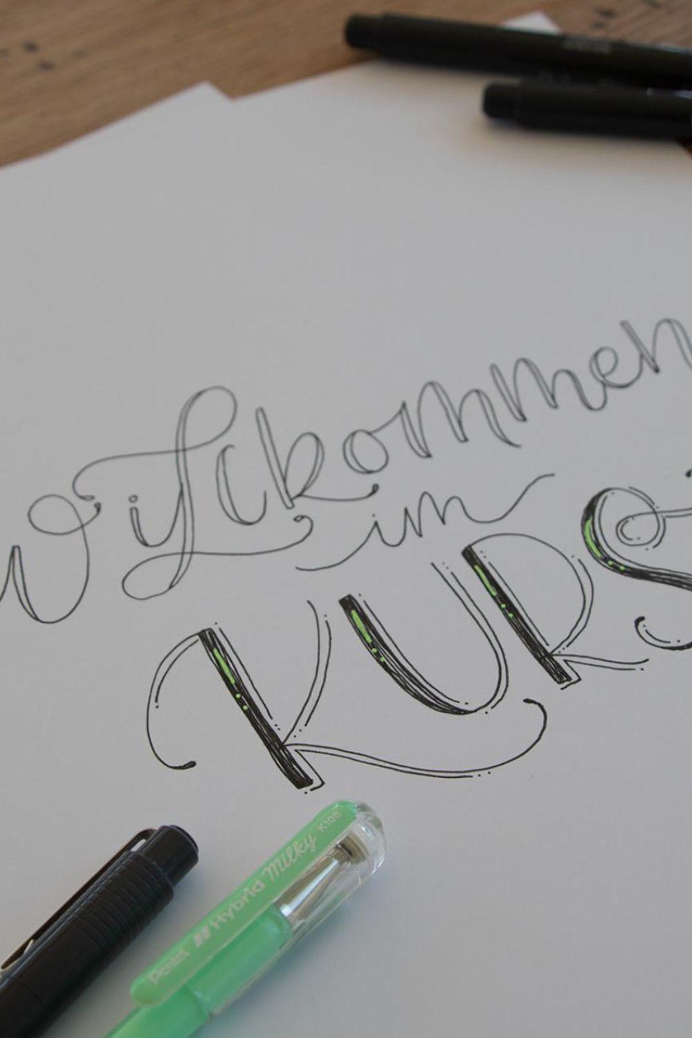 LAL – Kurse – Lettering mit Schriftvarianten Handlettering mit Schriftvarianten