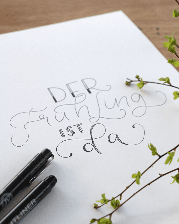 LAL – Kurse – Onlinekurse on demand – Handlettering mit Schriftvarianten Lettering mit Schriftvarianten